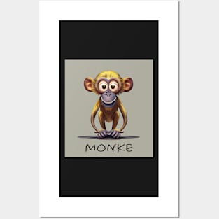 Funny monke Posters and Art